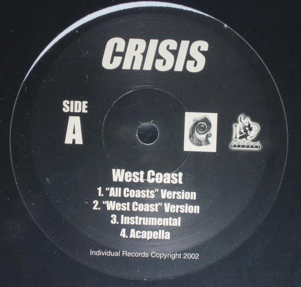 12inch Record CRISIS - West Coast IR251 Individual Reco 2002 US Rap & Hip-Hop/R&B Used
12inch Record CRISIS - West Coast IR251 Individual Reco 2002 US Rap & Hip-Hop/R&B Used