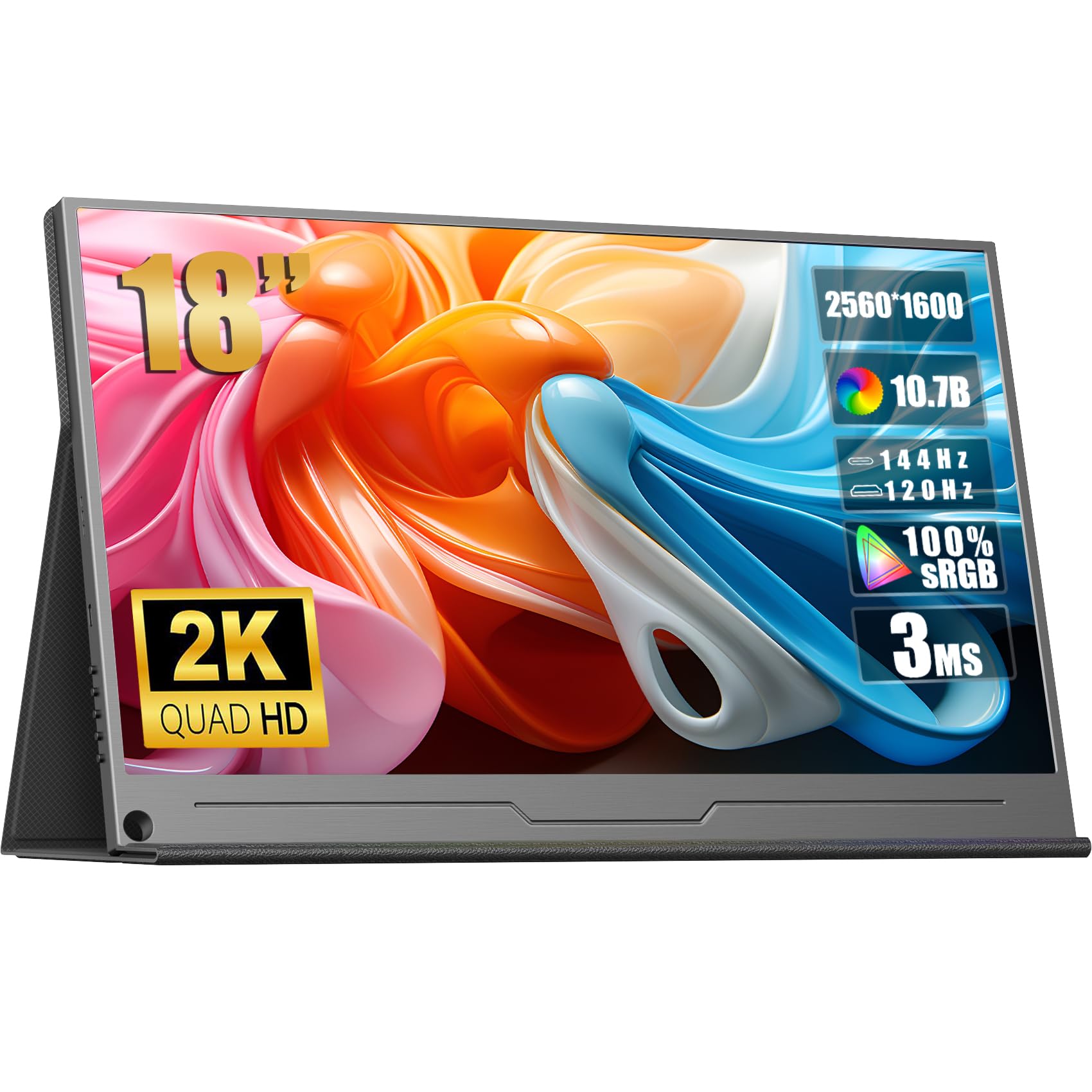 Mobile Monitor 18 Inch 2K Blue Light Source Reduction Compatible 25601600 USB-TypeC/HDMI/PC/Smartphone/PS4/XBOX/Switch (18-2k) (18 2k) чорний
Mobile Monitor 18 Inch 2K Blue Light Source Reduction Compatible 25601600 USB-TypeC/HDMI/PC/Smartphone/PS4/XBOX/Switch (18-2k) (18 2k) чорний