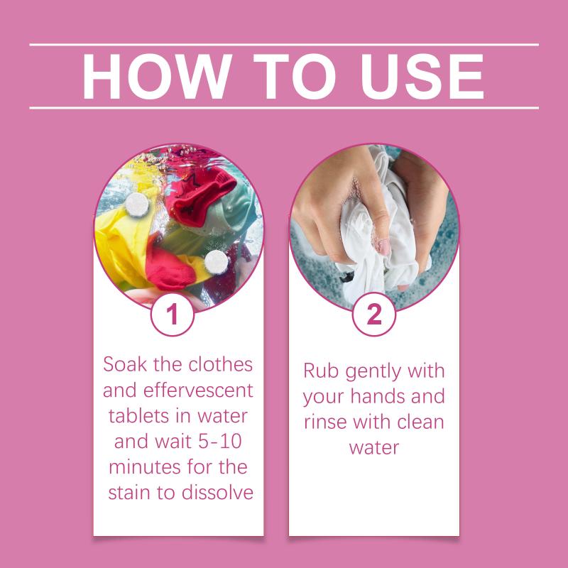 Bio-Enzyme Cleaning Tablets Clothing Oil Remover Clothes Sweat Stain Cleaner Laundry Whitener Fabric Clothes Effervescent Tablet
Bio-Enzyme Cleaning Tablets Clothing Oil Remover Clothes Sweat Stain Cleaner Laundry Whitener Fabric Clothes Effervescent Tablet