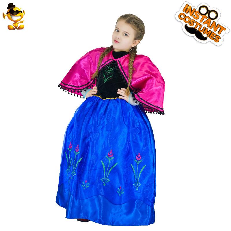 Little girl princess dress, halloween kids party dress up cosplay ball girl blue dress with cape M(130-140CM)
Little girl princess dress, halloween kids party dress up cosplay ball girl blue dress with cape M(130-140CM)