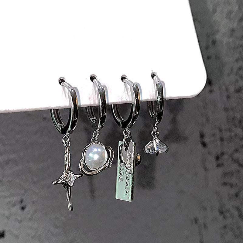 New Cross Star Stud Earrings for Women Rhinestone Pearl Set Cool Charm Aesthetic Buckle Earrings Korean Fashion Zircon
New Cross Star Stud Earrings for Women Rhinestone Pearl Set Cool Charm Aesthetic Buckle Earrings Korean Fashion Zircon