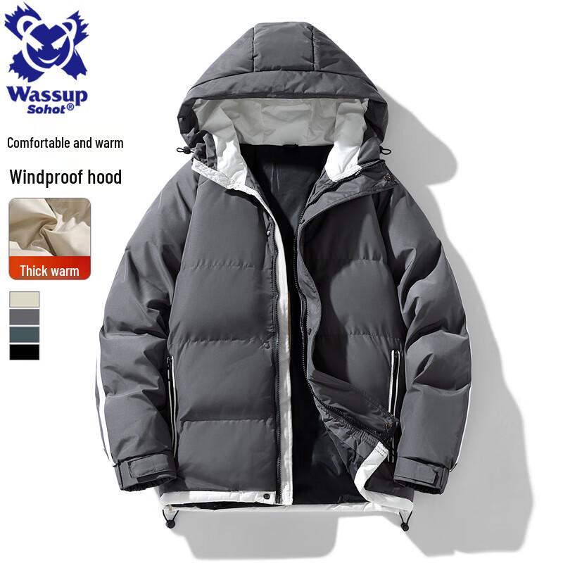 Wassup Sohot Men s Winter Short Hooded Padded Jacket M
Wassup Sohot Men s Winter Short Hooded Padded Jacket M