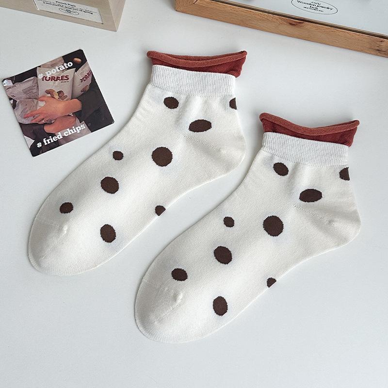 Dot-patterned Children s Thin Short Socks, Simple Color Contrast, Sweat-absorbing and Odor-resistant, Bone-free Stockings 1 pair
Dot-patterned Children s Thin Short Socks, Simple Color Contrast, Sweat-absorbing and Odor-resistant, Bone-free Stockings 1 pair