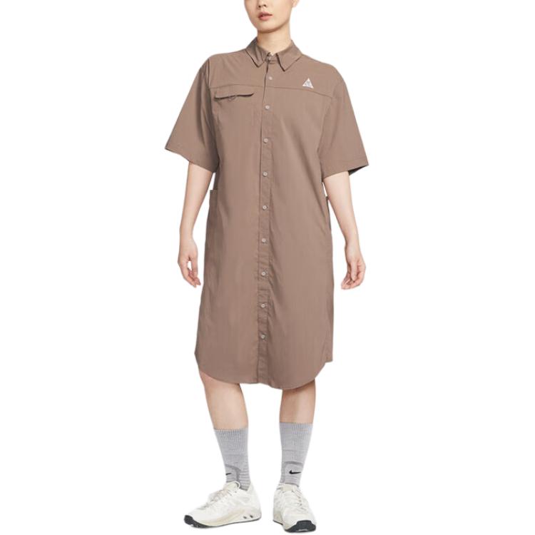 Nike ACG Series Fashion Comfortable Soft Skin-Friendly Short Sleeve Dress Women dresses Khaki HJ0258-214 M
Nike ACG Series Fashion Comfortable Soft Skin-Friendly Short Sleeve Dress Women dresses Khaki HJ0258-214 M