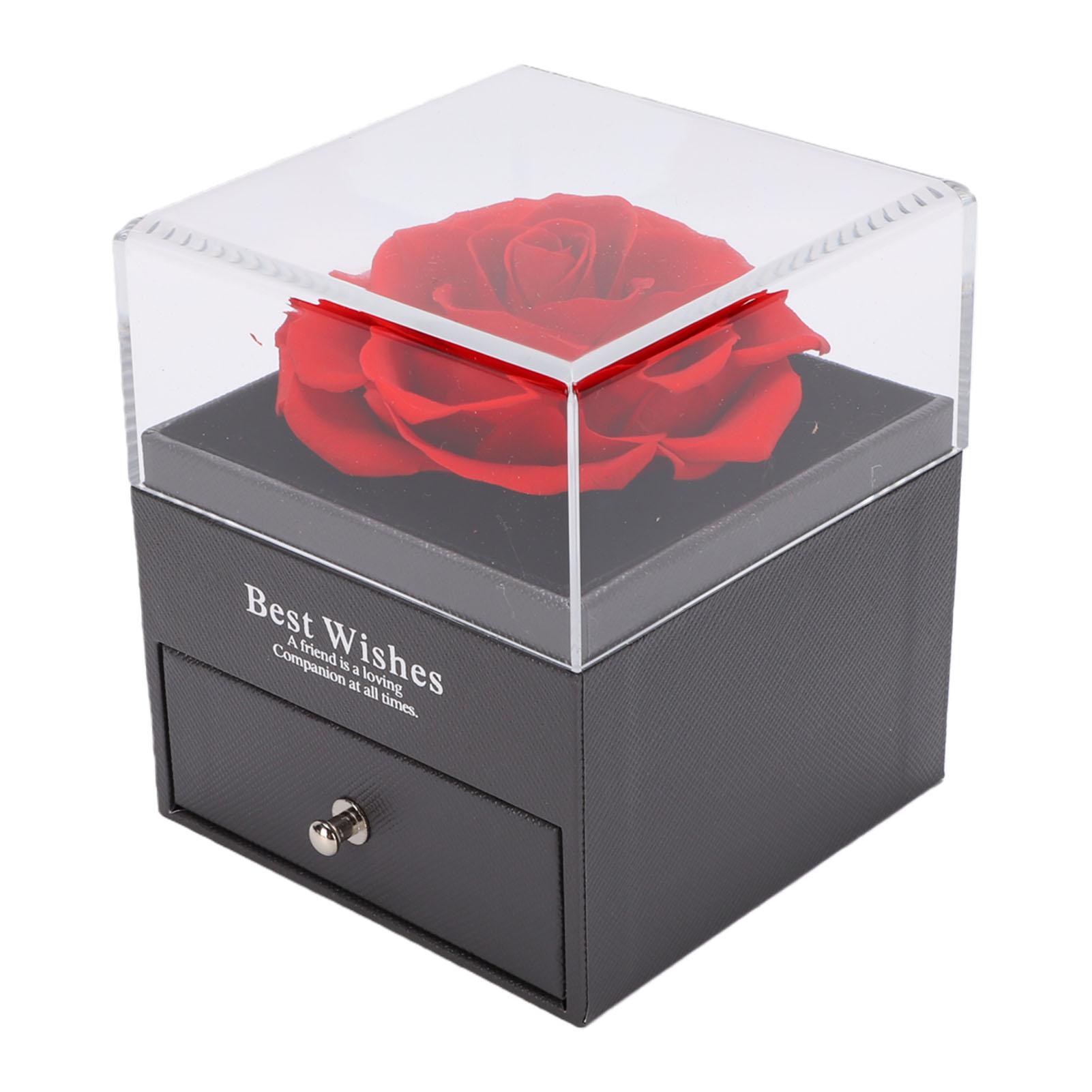Preserved Flower Jewelry Box Heart Pendant Displaying Eternal Flowers Necklace Box with Slide Out Drawer for Birthday красный
Preserved Flower Jewelry Box Heart Pendant Displaying Eternal Flowers Necklace Box with Slide Out Drawer for Birthday красный