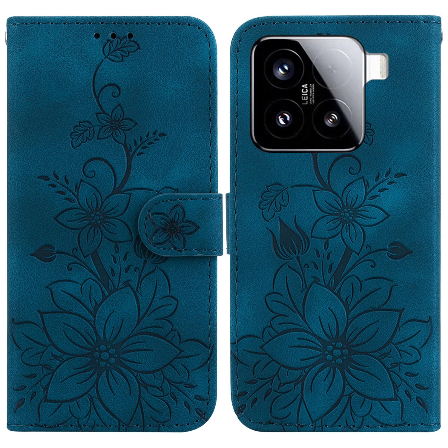 For Xiaomi 15 Case Lily Flower Imprint Leather Phone Cover with Stand Dark Blue
For Xiaomi 15 Case Lily Flower Imprint Leather Phone Cover with Stand Dark Blue