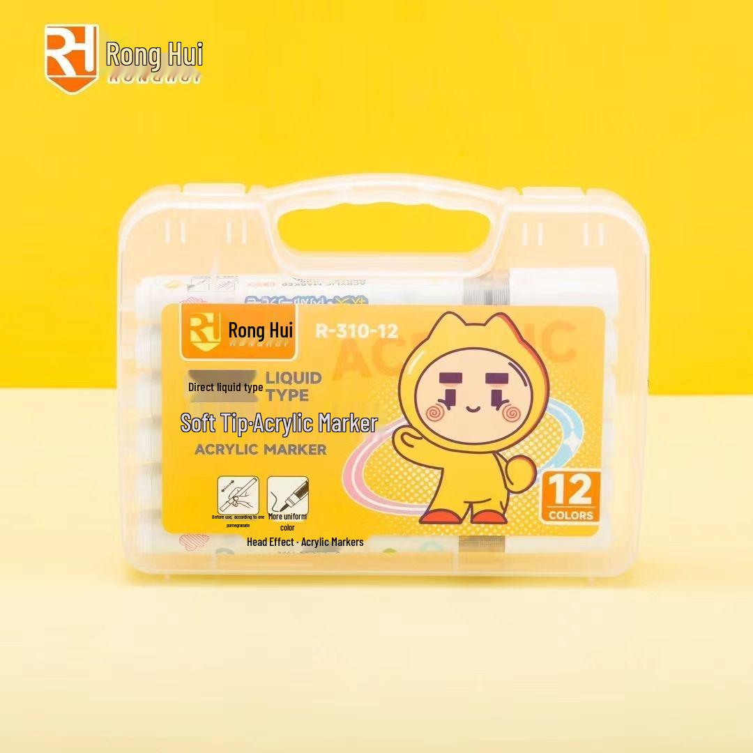 Ronghui Acrylic Marker Pens - Available in 12, 24, or 36 Colors
Ronghui Acrylic Marker Pens - Available in 12, 24, or 36 Colors