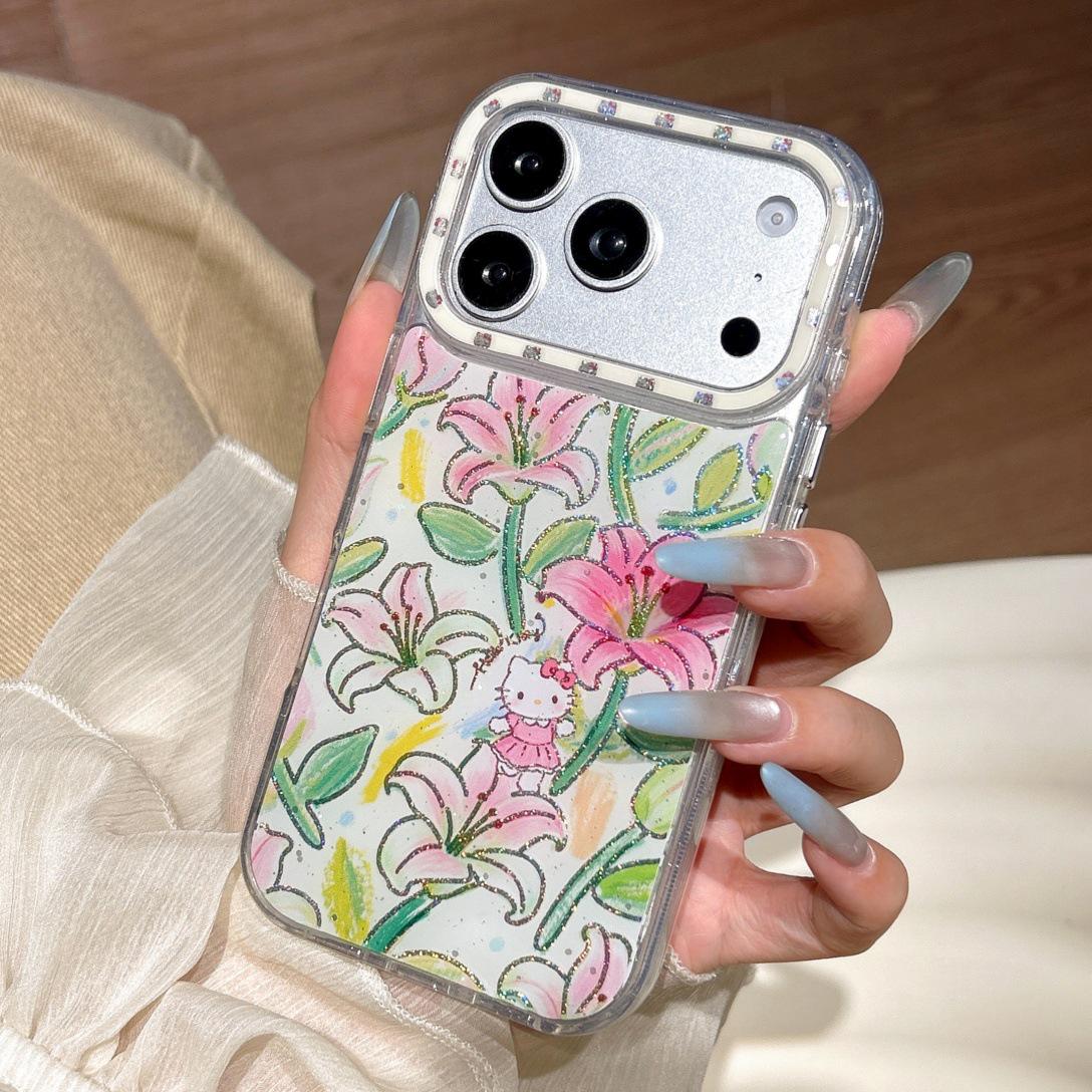 New Cartoon Cat Floral Phone Case for iPhone 16 Pro/15 Pro Max with Bracelet - Protective Cover iPhone 15 Pro Max
New Cartoon Cat Floral Phone Case for iPhone 16 Pro/15 Pro Max with Bracelet - Protective Cover iPhone 15 Pro Max