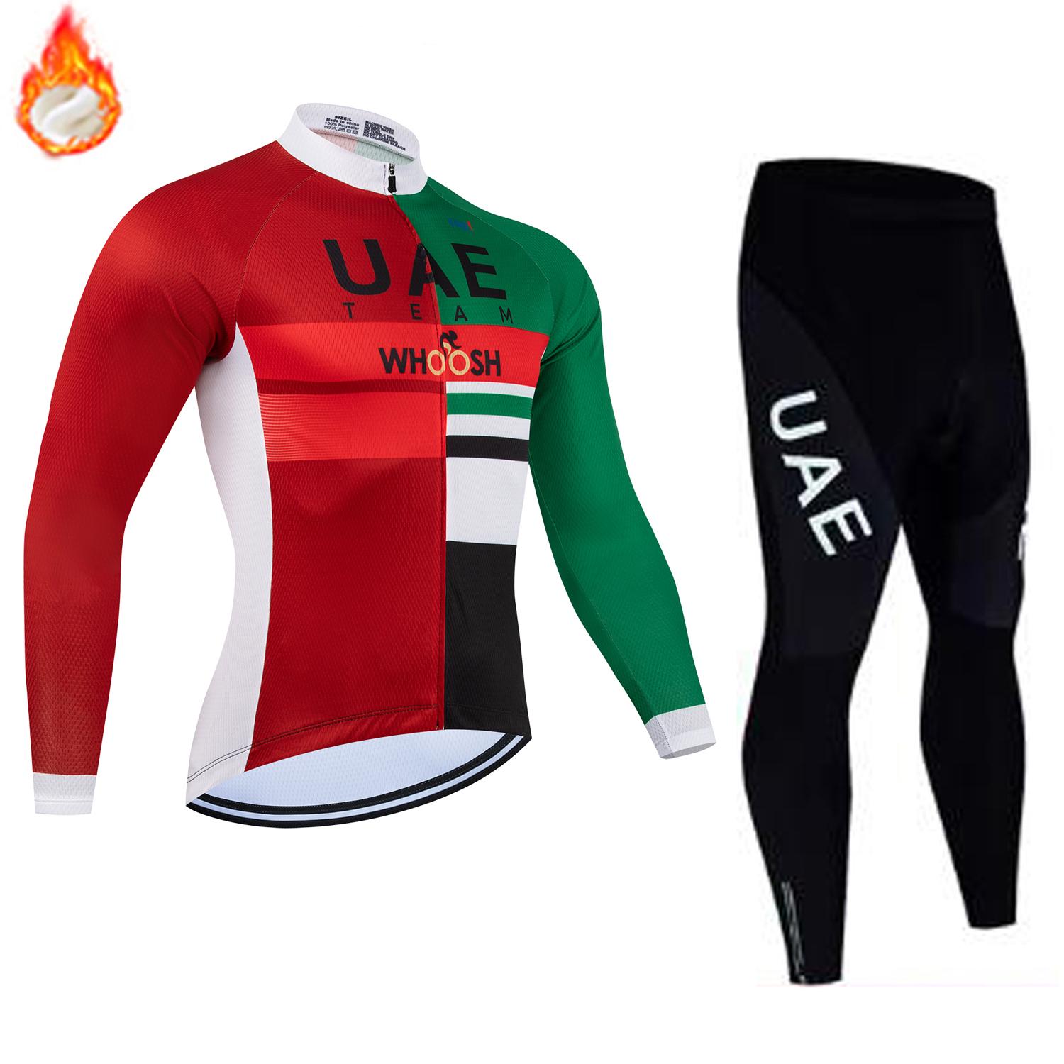 Team UAE Winter Long Sleeve Thermal Fleece Cycling Jersey Set Bib Pants Ropa Ciclismo Bicycle Clothing MTB Bike Jersey Uniform 4XL
Team UAE Winter Long Sleeve Thermal Fleece Cycling Jersey Set Bib Pants Ropa Ciclismo Bicycle Clothing MTB Bike Jersey Uniform 4XL