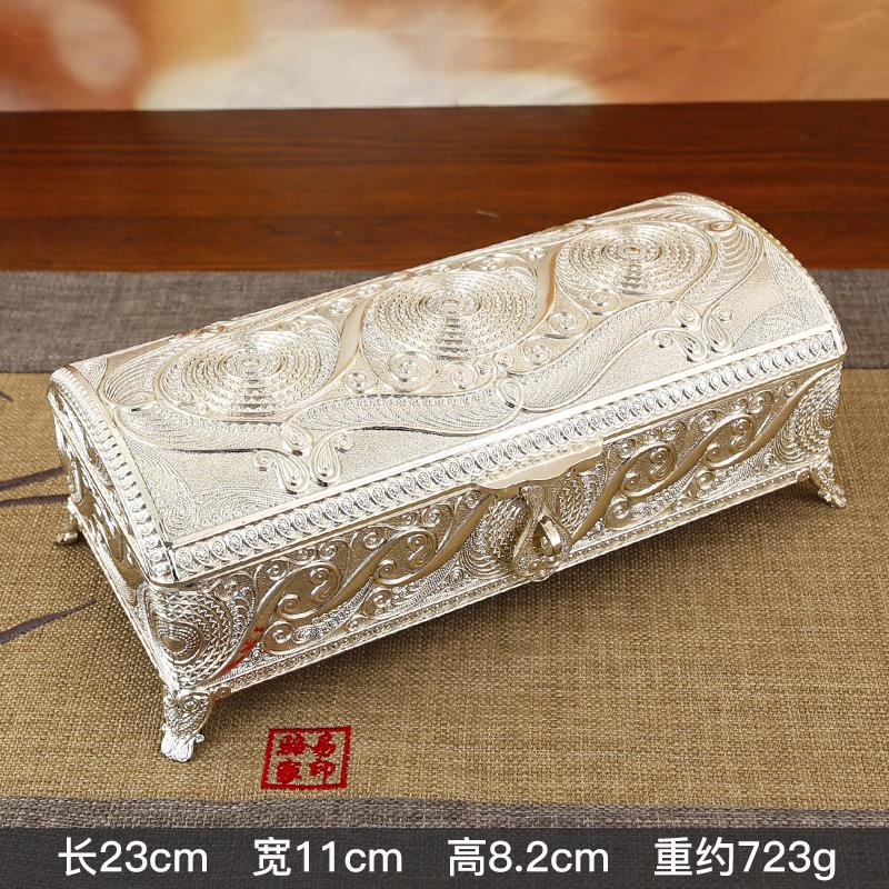 Vintage Jewelry Box Elegant Colorfast Alloy Rustproof Soft Velvet Lined Trinket Storage for Home Office Decor білий
Vintage Jewelry Box Elegant Colorfast Alloy Rustproof Soft Velvet Lined Trinket Storage for Home Office Decor білий