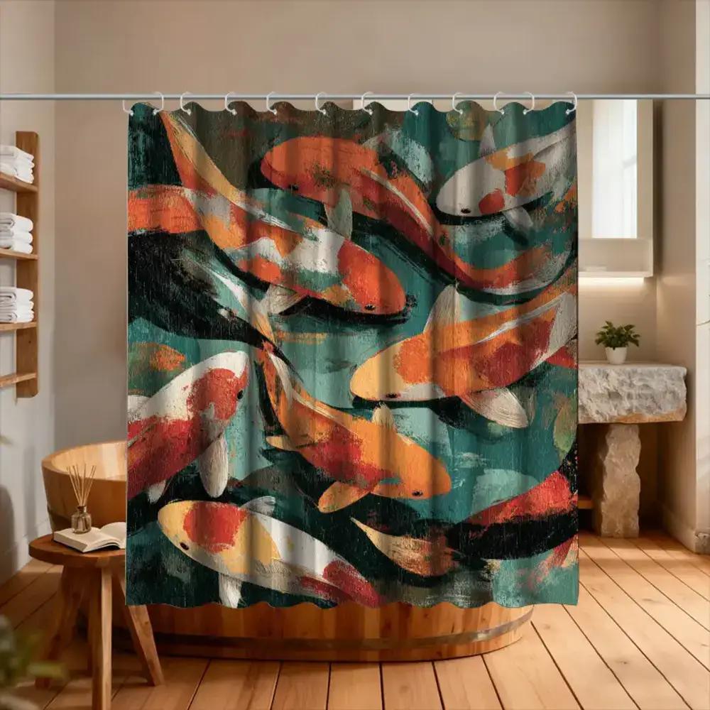 1 Art-Themed Polyester Bathroom Curtain | 70.87*70.87Inch, Unlined Sateen Weave, Includes 12 Hooks, Machine Washable, All-Season W60H190(CM)-1 Pcs
1 Art-Themed Polyester Bathroom Curtain | 70.87*70.87Inch, Unlined Sateen Weave, Includes 12 Hooks, Machine Washable, All-Season W60H190(CM)-1 Pcs