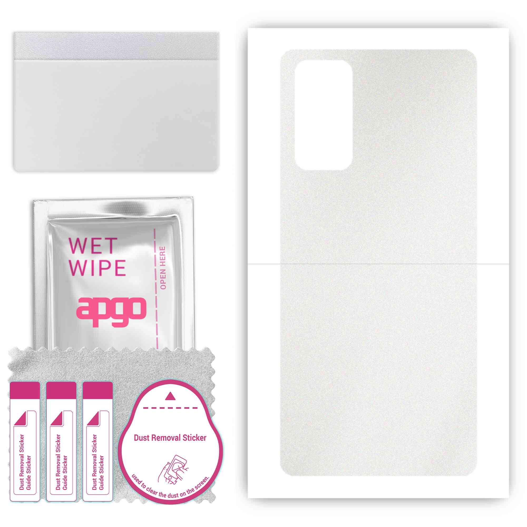 apgo Захисна наклейка Skin для задньої панелі, сумісна з Samsung Galaxy S20 FE, Wrap Film, Foil, Vinyl - Pattern Matte Transparent
apgo Захисна наклейка Skin для задньої панелі, сумісна з Samsung Galaxy S20 FE, Wrap Film, Foil, Vinyl - Pattern Matte Transparent
