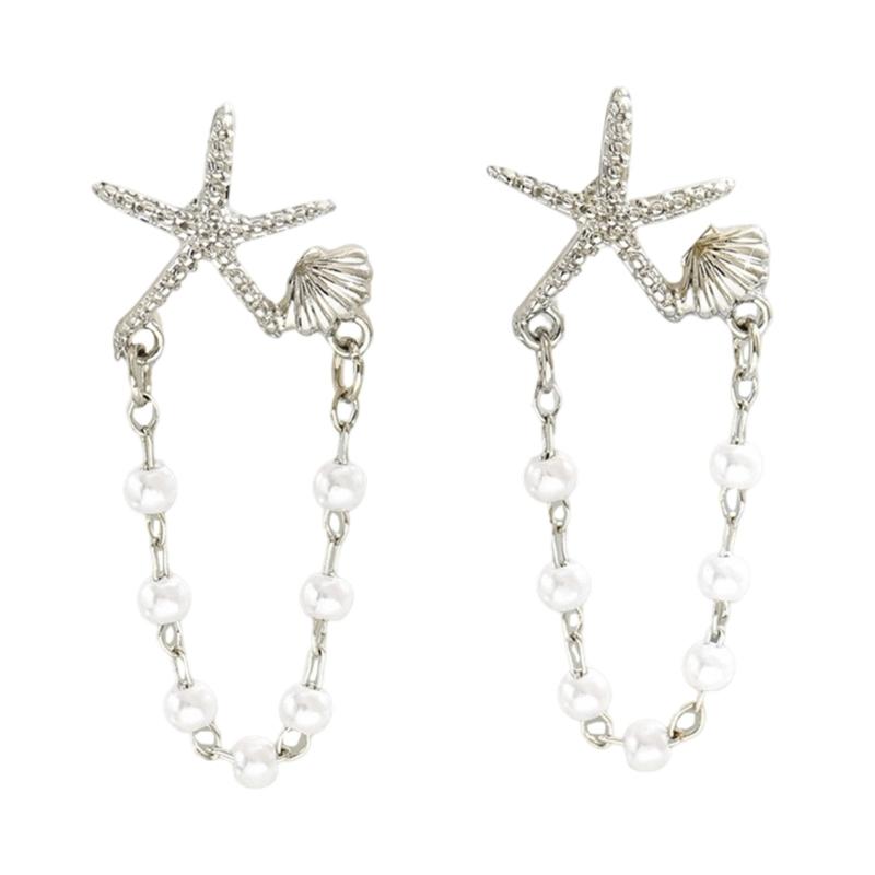 Stylish Beach Styles Starfish Dangle Earrings Gold Plated Shell Designs Sensitive Skin Friendly Jewelry
Stylish Beach Styles Starfish Dangle Earrings Gold Plated Shell Designs Sensitive Skin Friendly Jewelry