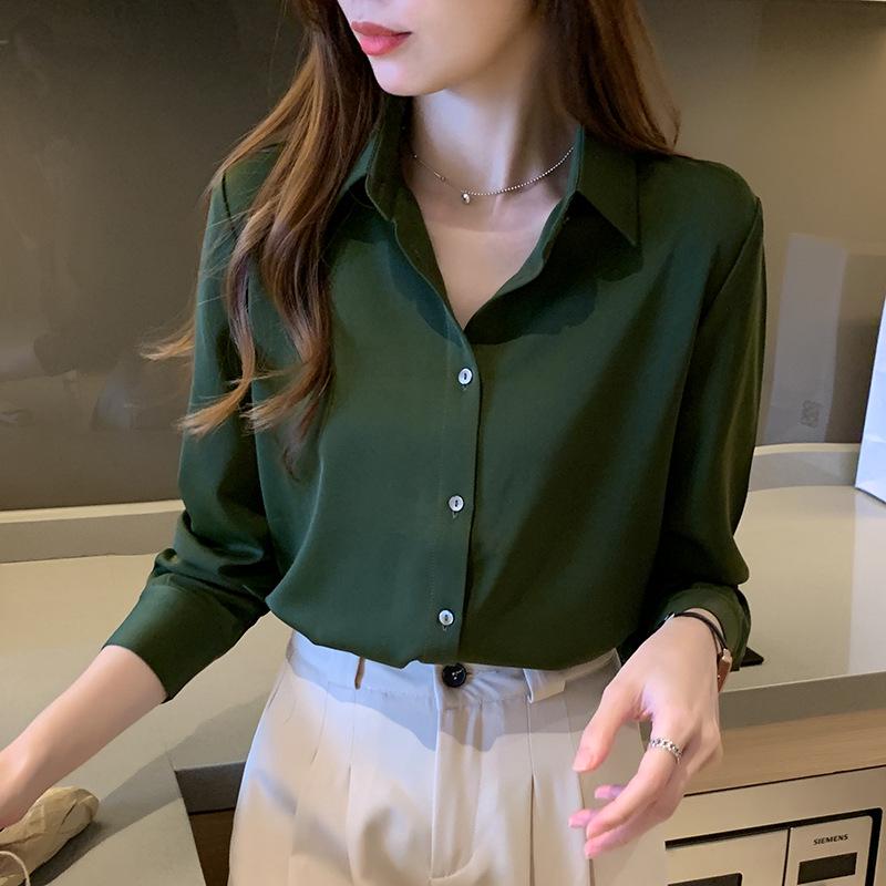 2025 Spring Women s Satin Blouse - Elegant Design, Niche Professional Wear, Lightly Mature Drape Silk Top S
2025 Spring Women s Satin Blouse - Elegant Design, Niche Professional Wear, Lightly Mature Drape Silk Top S