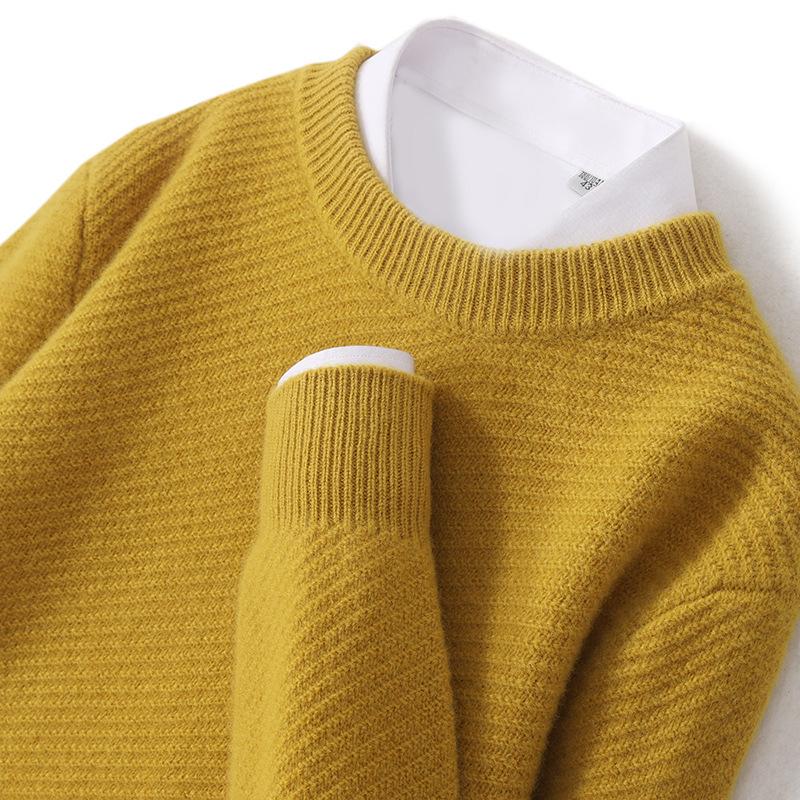 Men s 100% Pure Wool Thickened Round Neck Sweater - Autumn/Winter Mid-Aged & Young Cashmere Inner/Base Layer Knitwear M
Men s 100% Pure Wool Thickened Round Neck Sweater - Autumn/Winter Mid-Aged & Young Cashmere Inner/Base Layer Knitwear M