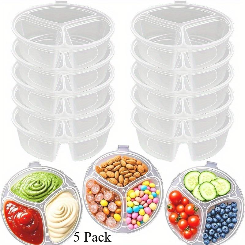 Round 3-Compartment Disposable Food Containers with Lids - Leak-Proof Seal for Meal Prep, Picnics, Party, Restaurants & Catering
Round 3-Compartment Disposable Food Containers with Lids - Leak-Proof Seal for Meal Prep, Picnics, Party, Restaurants & Catering