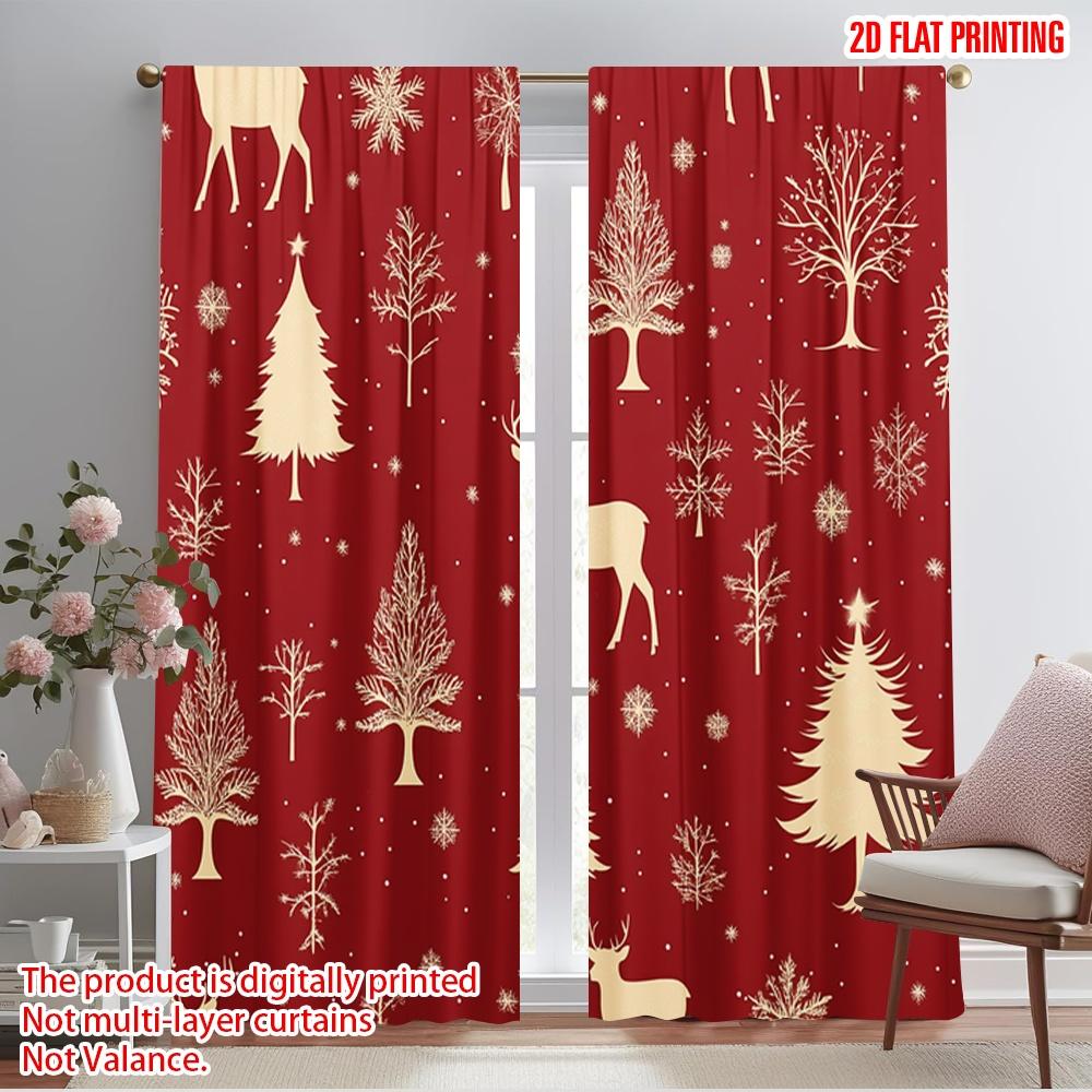 2pcs,2D plane printing Creative Curtains Deer Christmas Trees Snowflakes (2) Polyester Easy Install (without rod) Art Deco 52.50×116.00 CM 2pcs
2pcs,2D plane printing Creative Curtains Deer Christmas Trees Snowflakes (2) Polyester Easy Install (without rod) Art Deco 52.50×116.00 CM 2pcs
