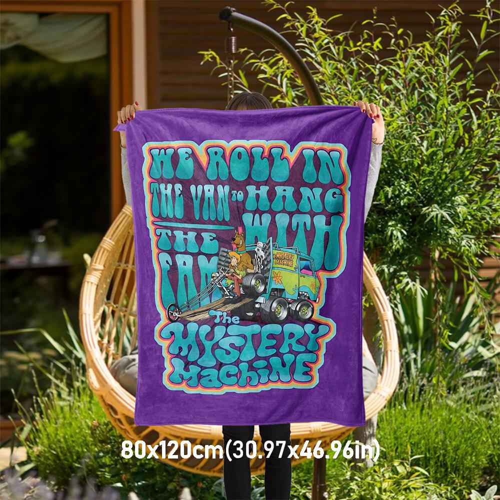 1pc Mystery Machine Roll Van Outdoor Blanket - Throw Blanket, Soft , Flannel Blankets, Living Room, Travel, Camping-1102125 80x120cm
1pc Mystery Machine Roll Van Outdoor Blanket - Throw Blanket, Soft , Flannel Blankets, Living Room, Travel, Camping-1102125 80x120cm