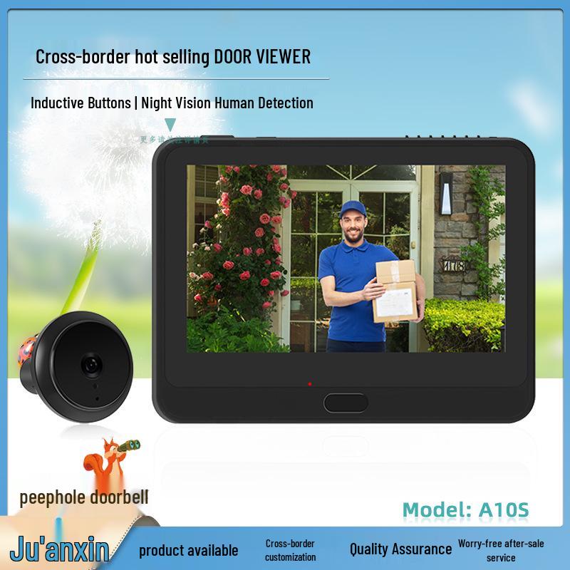 Tuya Smart Peephole Doorbell: Visual, Wireless, Remote Monitoring, Intercom, Graffiti Mobile App-Enabled
Tuya Smart Peephole Doorbell: Visual, Wireless, Remote Monitoring, Intercom, Graffiti Mobile App-Enabled