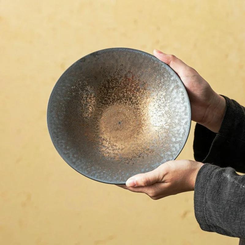 Керамическая посуда Обеденная тарелка Фруктовая тарелка Салатница Суповая тарелка Западная тарелка для стейка Десертная миска Суши Поднос для закусок Тарелки