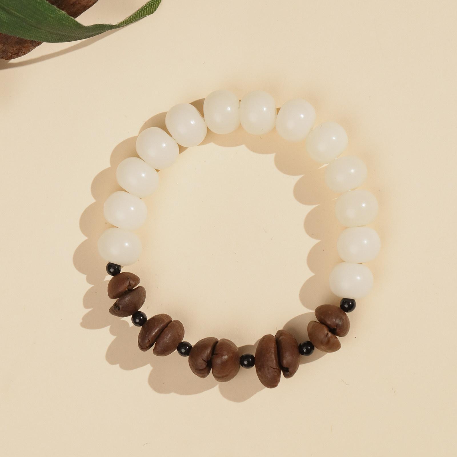 Jixiang Coffee offers natural pure coffee beans and obsidian bodhi beads bracelets for women, which are very beautiful and suitable for summer Wrist size15-16cm Coffee
Jixiang Coffee offers natural pure coffee beans and obsidian bodhi beads bracelets for women, which are very beautiful and suitable for summer Wrist size15-16cm Coffee