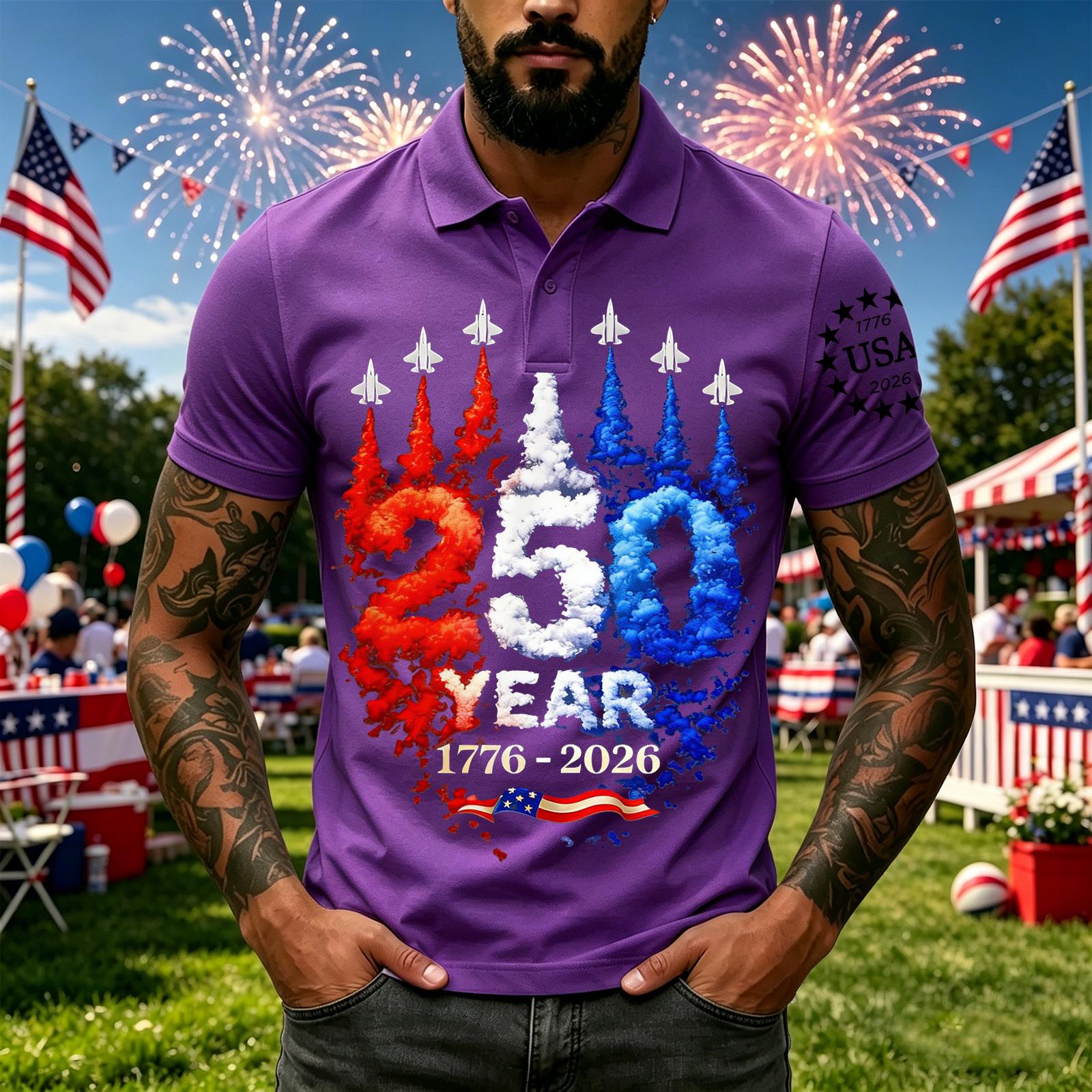 Men s Casual Short Sleeve Polo Shirt with Independent Day Graphic Print Classic Fit Breathable Fabric Comfortable Design L фіолетовий
Men s Casual Short Sleeve Polo Shirt with Independent Day Graphic Print Classic Fit Breathable Fabric Comfortable Design L фіолетовий