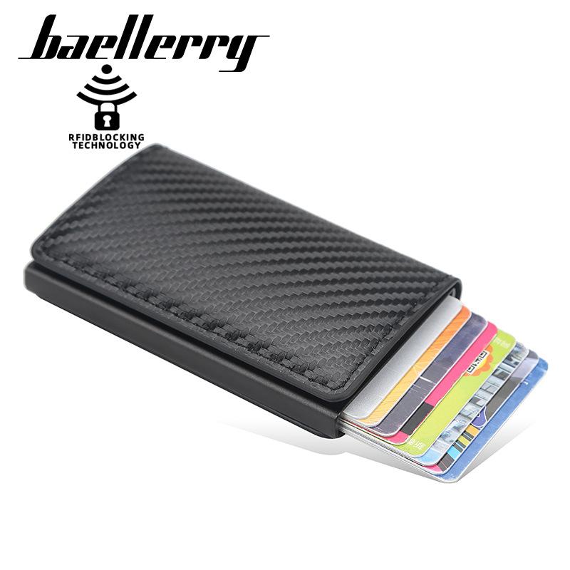 Baellerry RFID Клетчатая сумка для карт Мужская металлическая алюминиевая коробка Автоматический набор карточек для штампов
Baellerry RFID Клетчатая сумка для карт Мужская металлическая алюминиевая коробка Автоматический набор карточек для штампов