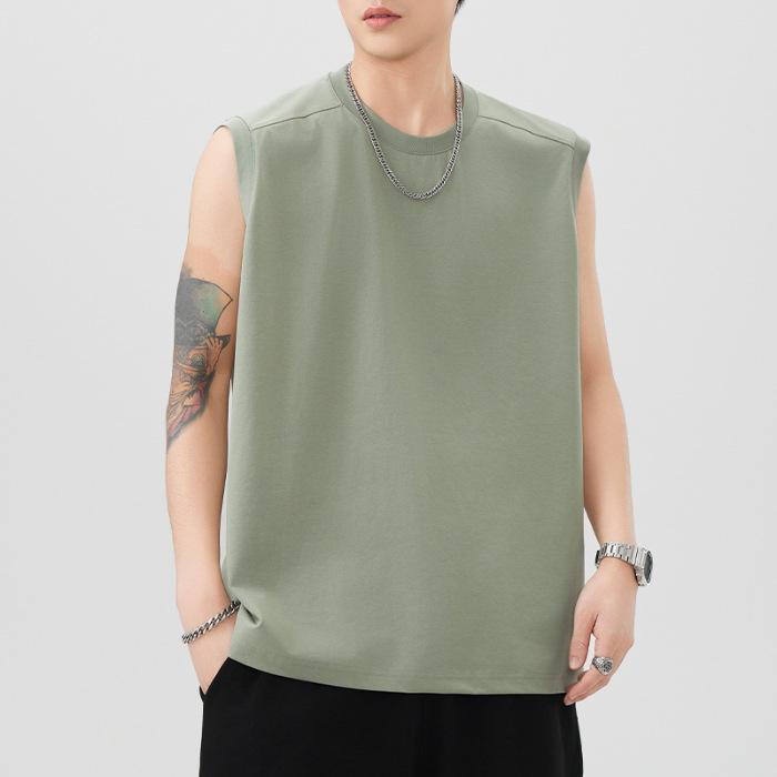 260 г Тяжелый Однотонный Жилет Мужская Футболка без рукавов с круглым вырезом Свободная Базовая Рубашка Новый Летний Стиль 4XL
260 г Тяжелый Однотонный Жилет Мужская Футболка без рукавов с круглым вырезом Свободная Базовая Рубашка Новый Летний Стиль 4XL