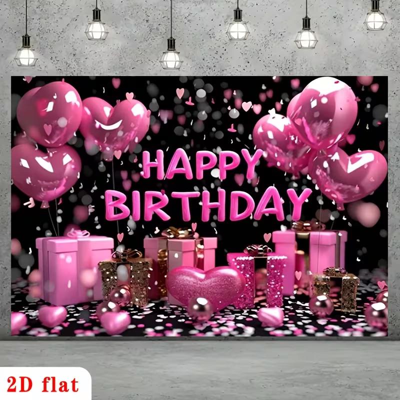 D Bold Pink Text Happy Birthday Backdrop Banner Party Decoration for Girls 47.2x31.5inch/120*80cm
D Bold Pink Text Happy Birthday Backdrop Banner Party Decoration for Girls 47.2x31.5inch/120*80cm
