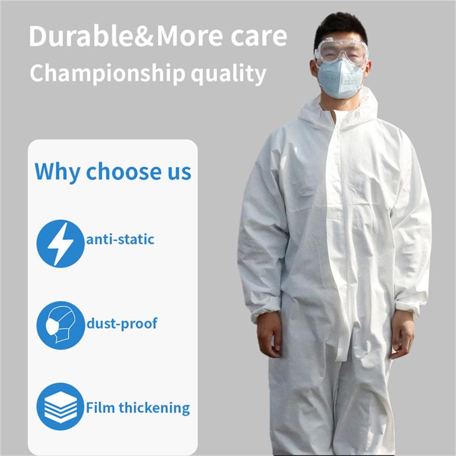 2Pcs Hazmat Suit Thickened SMS Anti-Virus Protection Clothing Safety Coverall Isolation Disposable
2Pcs Hazmat Suit Thickened SMS Anti-Virus Protection Clothing Safety Coverall Isolation Disposable