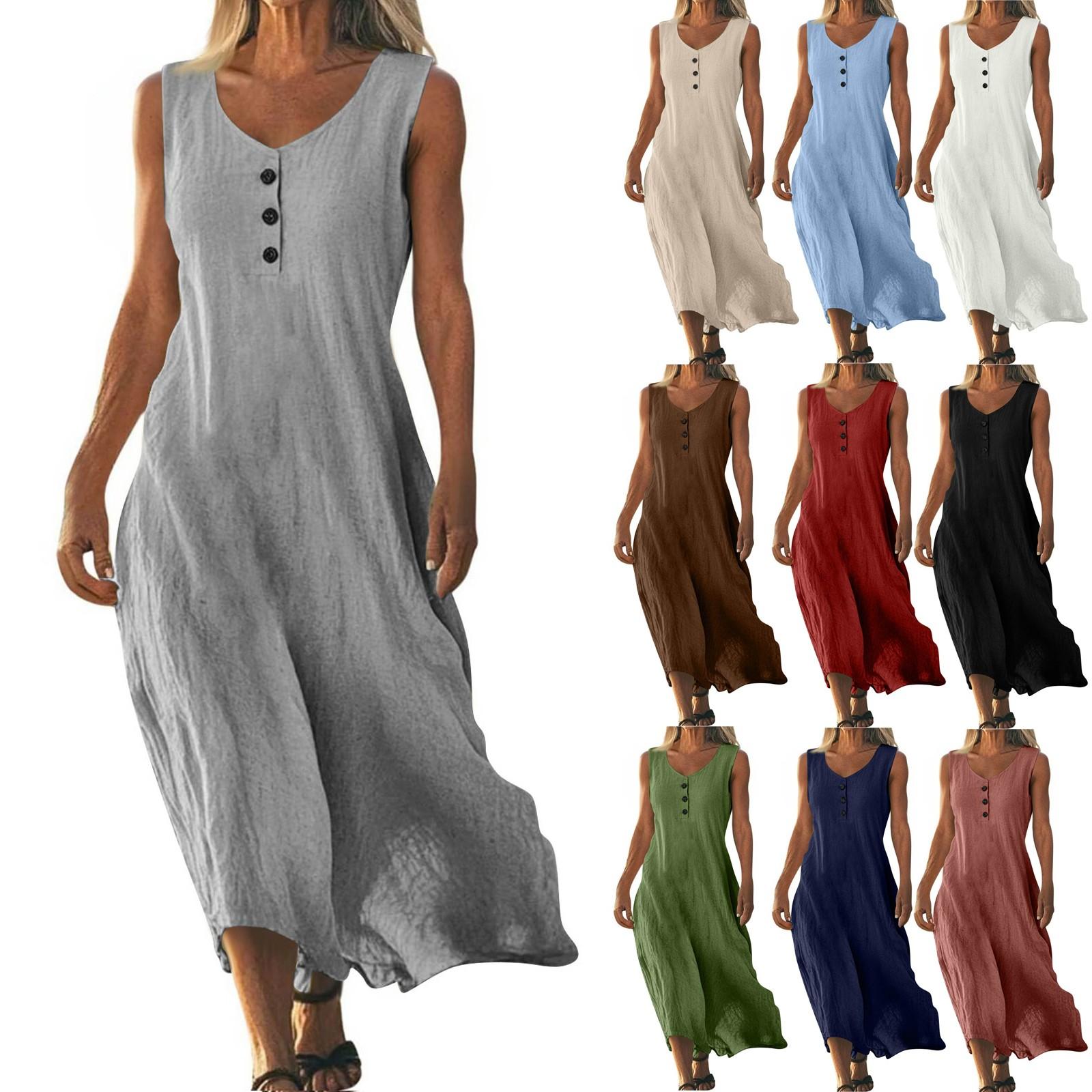 Women Casual Summer Printed Tank Sleeveless Dress Hollow Out Loose Beach Dress L армія зелений колір
Women Casual Summer Printed Tank Sleeveless Dress Hollow Out Loose Beach Dress L армія зелений колір
