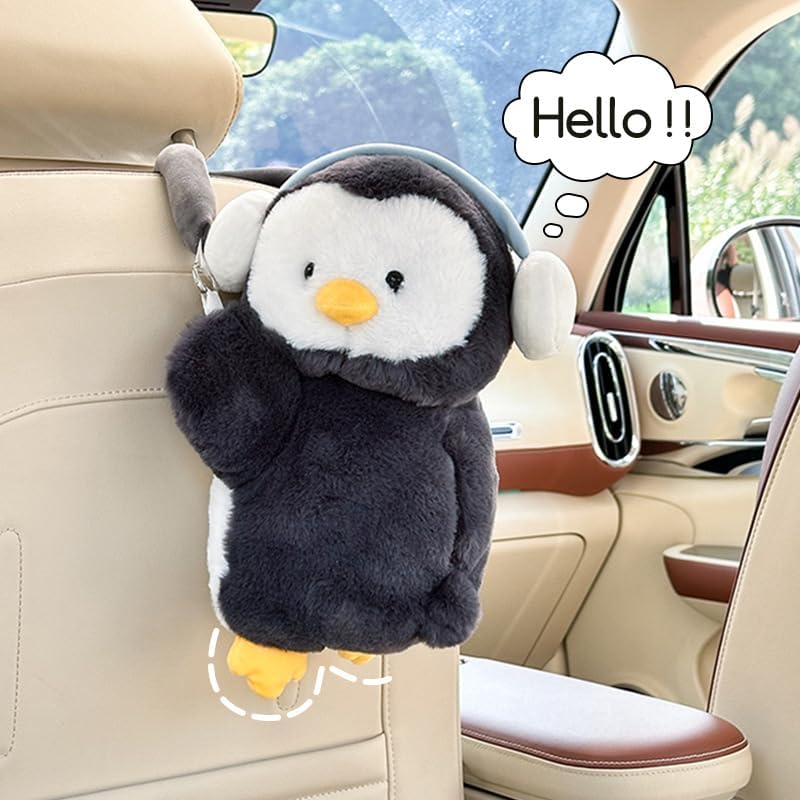 Penguin Car Tissue Holder Plush Cute Hanging Paper Towel Dispenser for Handle or Seat Back Soft Animal Design for Car Home Bathroom
Penguin Car Tissue Holder Plush Cute Hanging Paper Towel Dispenser for Handle or Seat Back Soft Animal Design for Car Home Bathroom