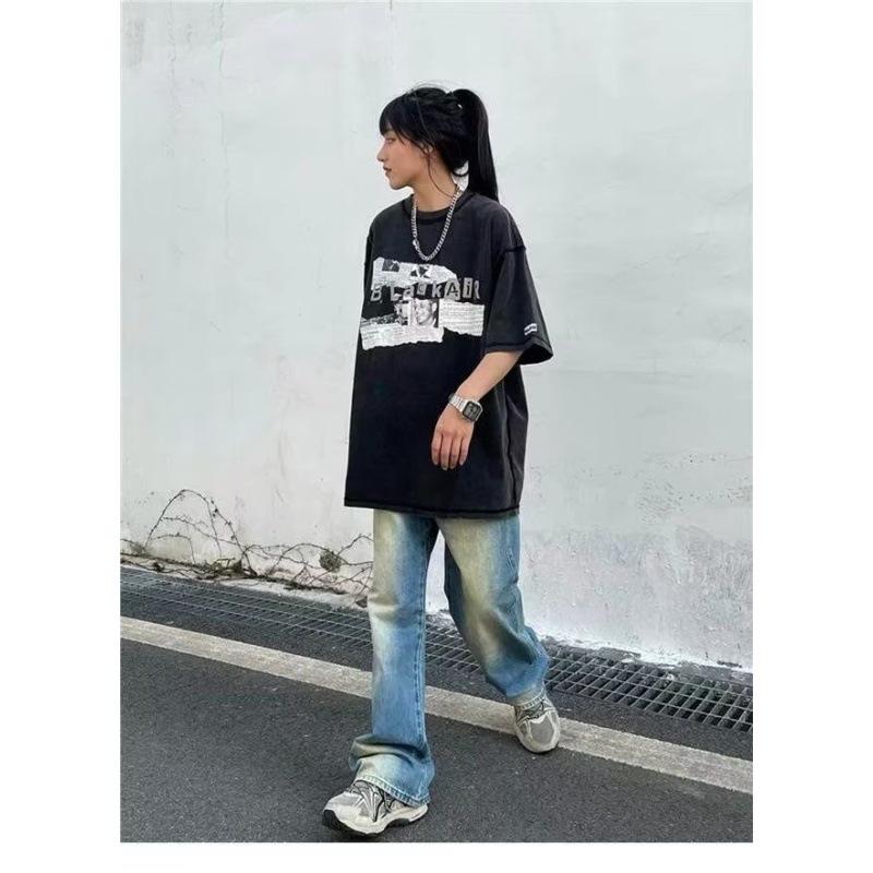 Trendy Unisex Cotton Short-Sleeve Street Style T-Shirt - Hot Summer Casual Wear Medium мити чорний колір
Trendy Unisex Cotton Short-Sleeve Street Style T-Shirt - Hot Summer Casual Wear Medium мити чорний колір