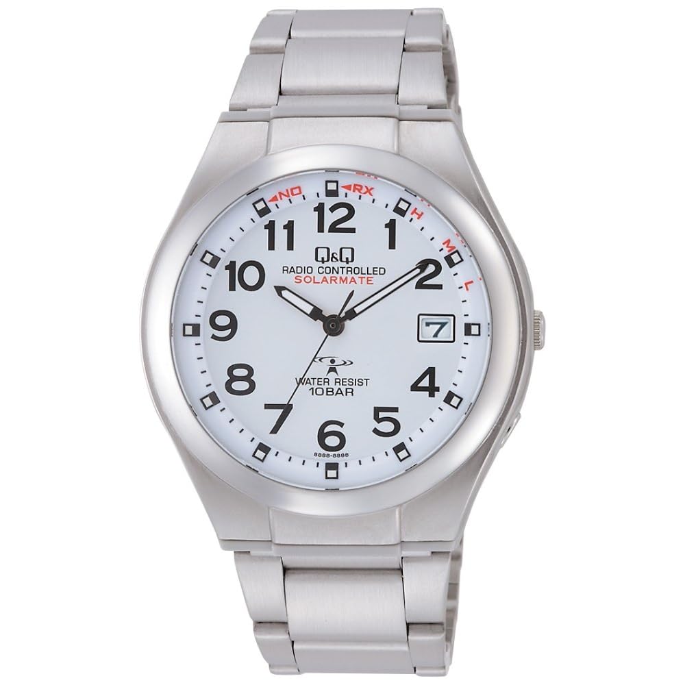 Citizen Q&Q Analog Solar Radio-Controlled Waterproof Watch with Date Metal Band Men s White
Citizen Q&Q Analog Solar Radio-Controlled Waterproof Watch with Date Metal Band Men s White