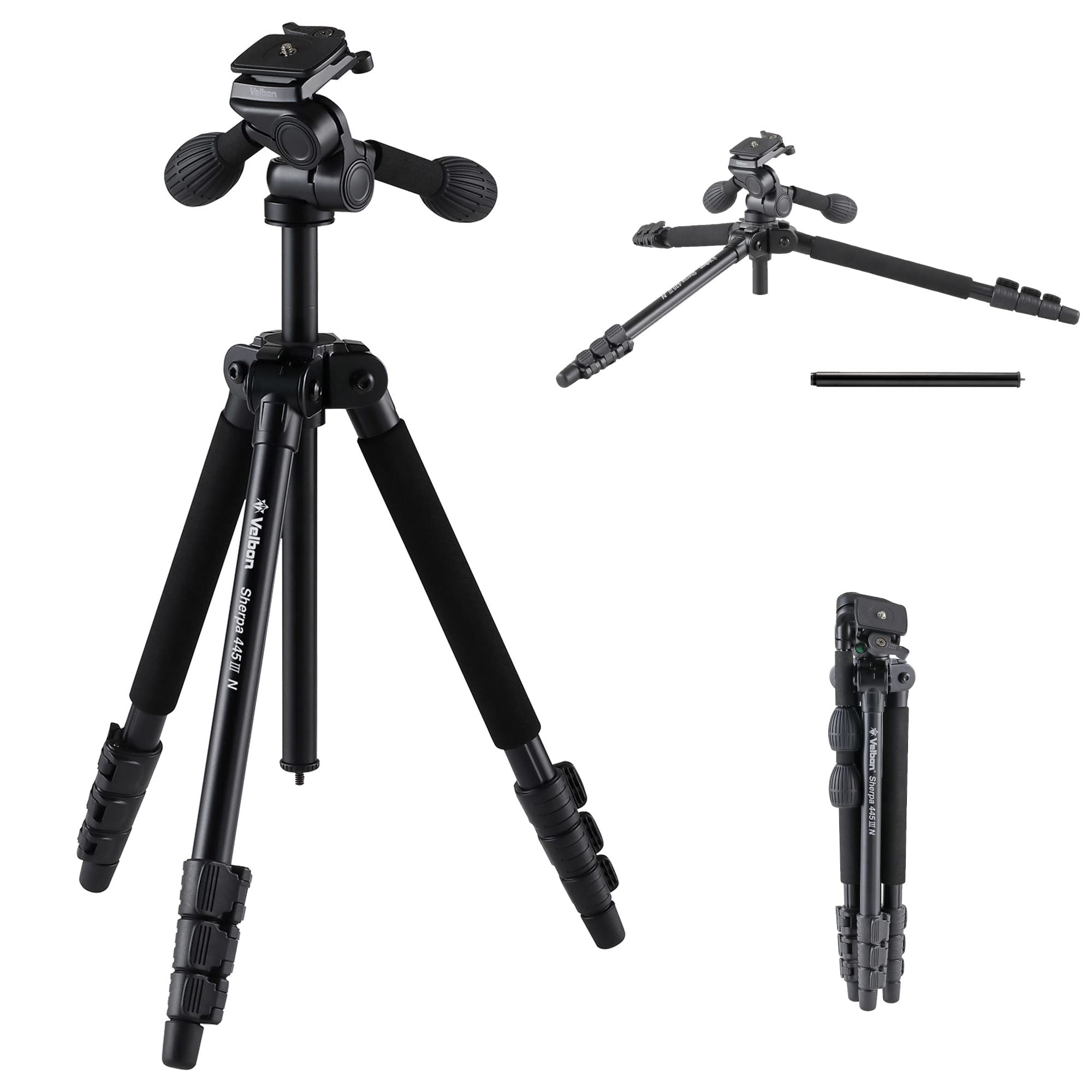 Velbon Small Aluminum 4 Sherpa 445III N AZ Aluminum Quick Shoe Head Lever DIN 23mm Diameter 0017915500501 Tripod, Tiers, Tripod, Compatible, 3-Way
Velbon Small Aluminum 4 Sherpa 445III N AZ Aluminum Quick Shoe Head Lever DIN 23mm Diameter 0017915500501 Tripod, Tiers, Tripod, Compatible, 3-Way