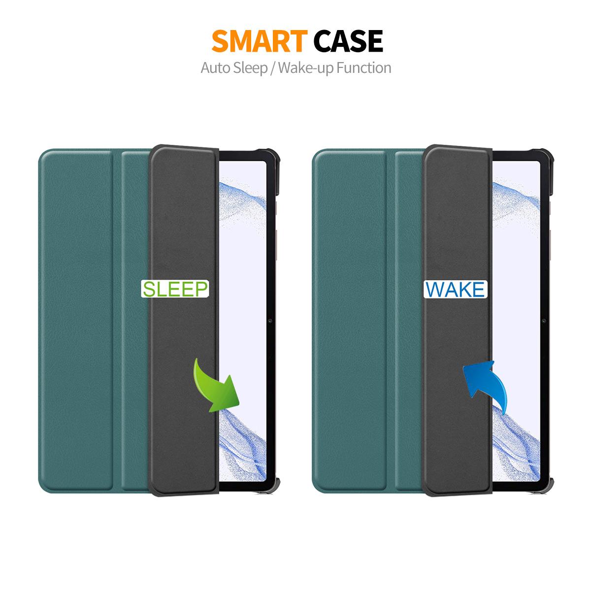 ENKAY HAT PRINCE Smart Tablet Case for Samsung Galaxy Tab S9,PU Leather+PC Trifold Stand Protective Cover Blackish Green
ENKAY HAT PRINCE Smart Tablet Case for Samsung Galaxy Tab S9,PU Leather+PC Trifold Stand Protective Cover Blackish Green