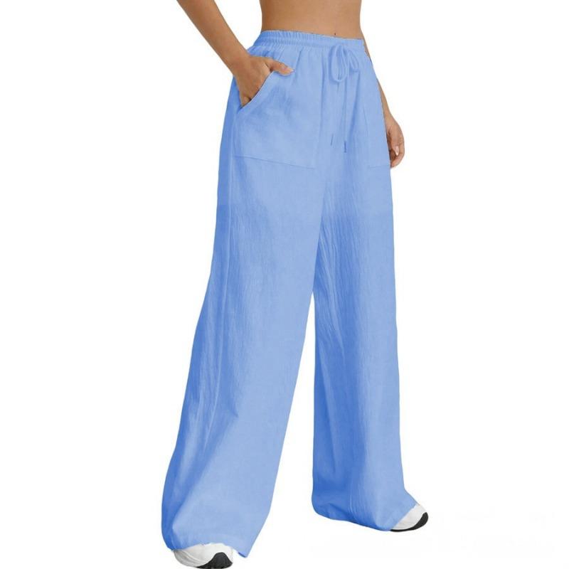 New Style Women s Casual Solid Color Drawstring Straight Leg Flared Pocket Casual Wide Leg Pants XXXL синій
New Style Women s Casual Solid Color Drawstring Straight Leg Flared Pocket Casual Wide Leg Pants XXXL синій