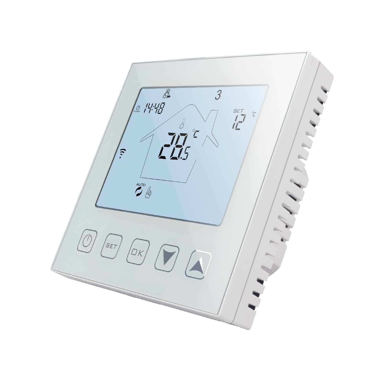 KETOTEK 16A/3A WIFI Розумний кімнатний термостат Електричний регулятор температури теплої підлоги Голосовий сенсорний
KETOTEK 16A/3A WIFI Розумний кімнатний термостат Електричний регулятор температури теплої підлоги Голосовий сенсорний
