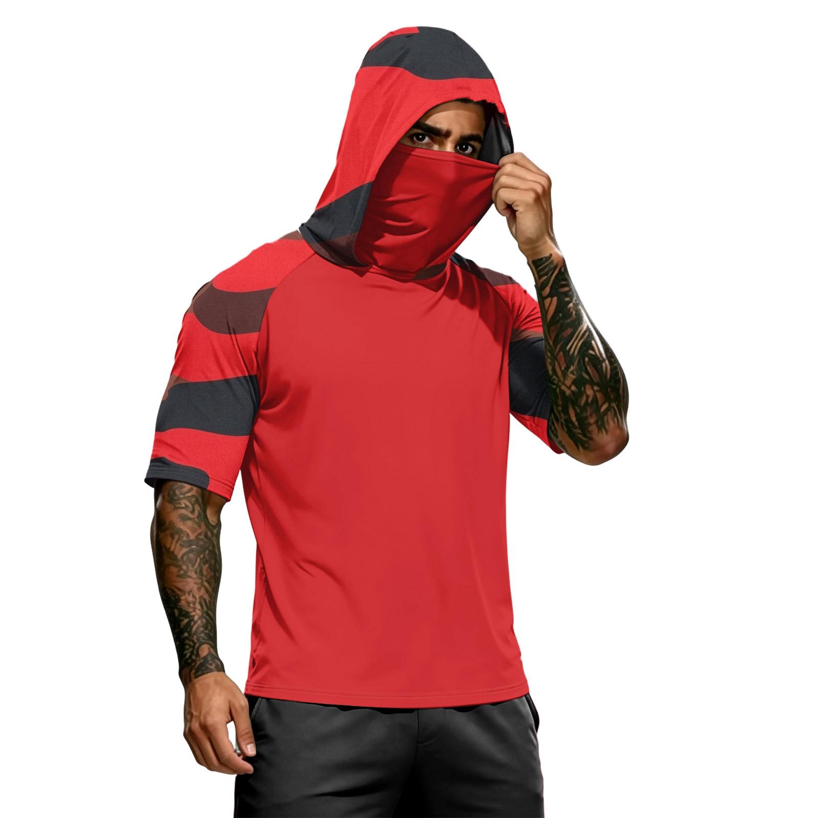 Men’s Short Sleeve Hooded T Shirt Camouflage Print Pullover Athletic Gym Workout Top Lightweight Casual Tee L красный
Men’s Short Sleeve Hooded T Shirt Camouflage Print Pullover Athletic Gym Workout Top Lightweight Casual Tee L красный
