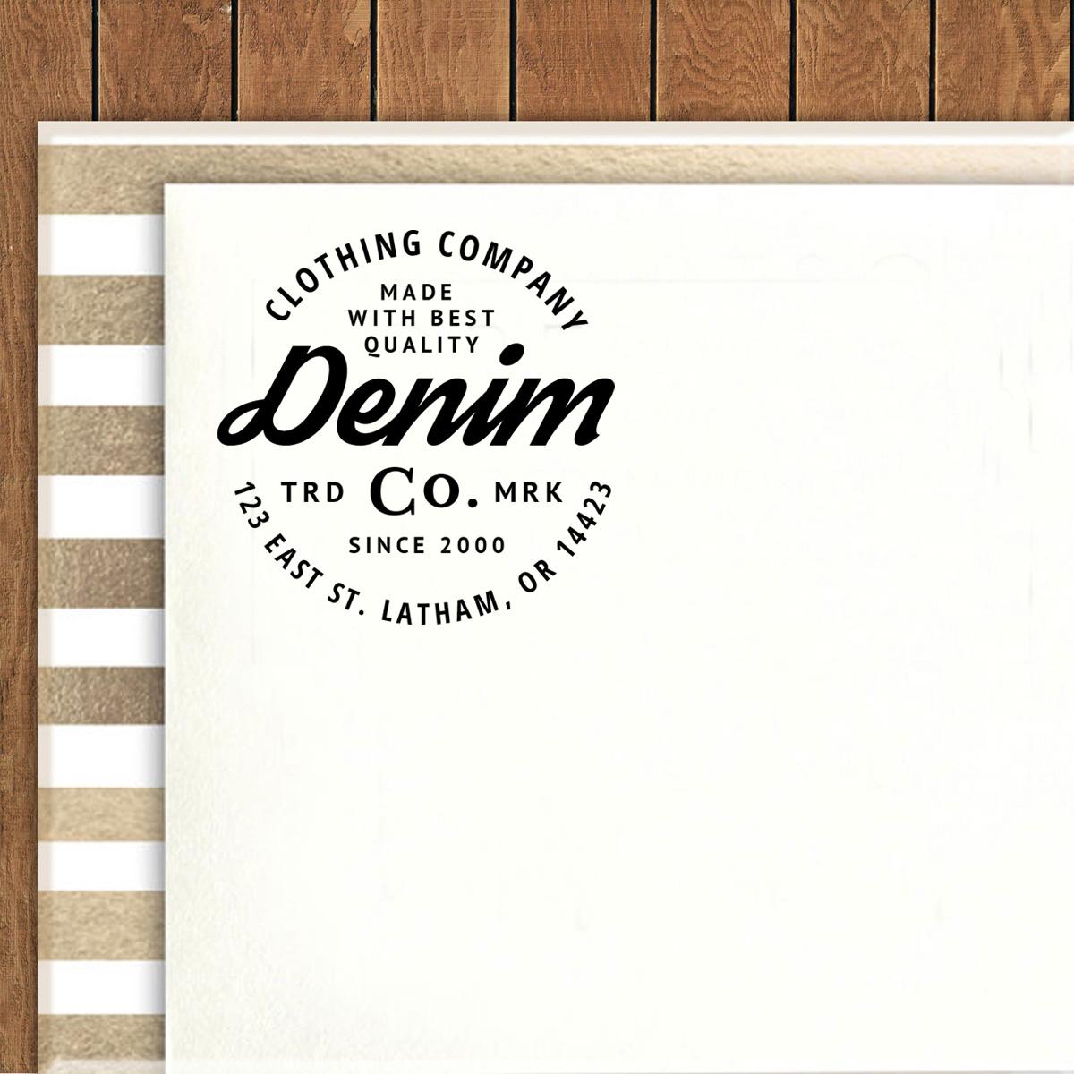 Printtoo Round Custom Clothing Company Rubber Stamp Self Inking Business Address Personalized 50 mm Diameter (Approx) чёрный
Printtoo Round Custom Clothing Company Rubber Stamp Self Inking Business Address Personalized 50 mm Diameter (Approx) чёрный