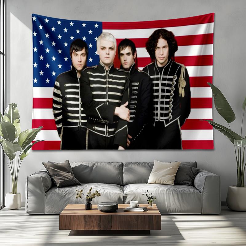 MCR Band Christmas Halloween Decor 2D Print Polyester Wall Hanging Minimalist Tapestry Home Dorm Holiday Gift 74x94cm(29x37in)
MCR Band Christmas Halloween Decor 2D Print Polyester Wall Hanging Minimalist Tapestry Home Dorm Holiday Gift 74x94cm(29x37in)