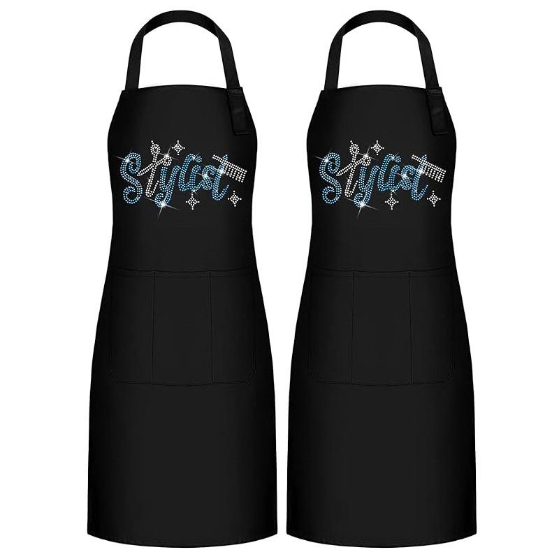 Haircut Sticker Drill Neck Apron European And American Fashion Printing Apron Waist Haircut Hair Salon Work Apron 1PCS
Haircut Sticker Drill Neck Apron European And American Fashion Printing Apron Waist Haircut Hair Salon Work Apron 1PCS