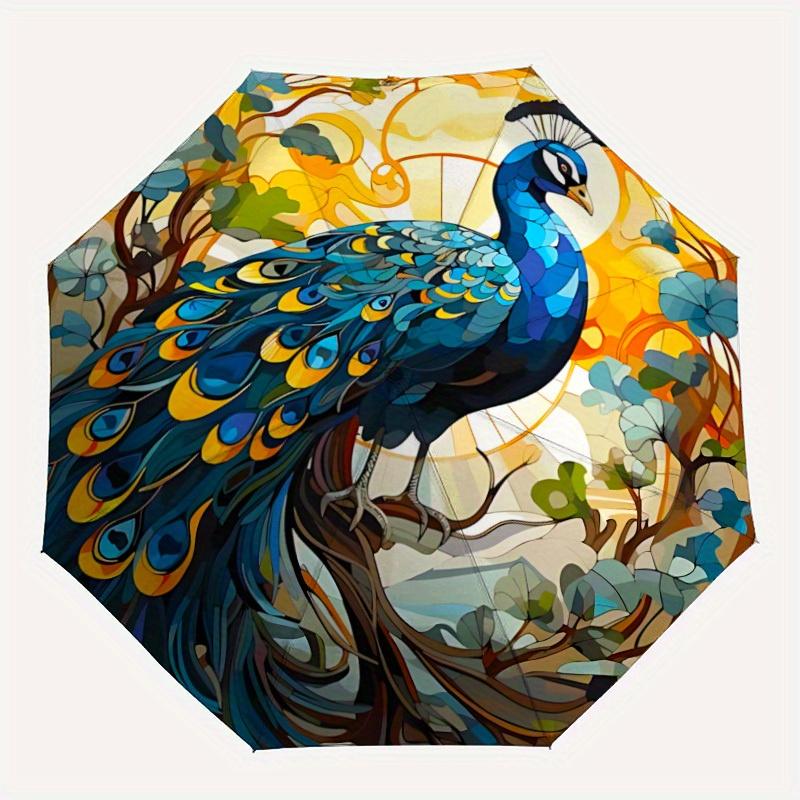 1pc Peacock Art Nouveau Automatic Open/close, Heavy-Duty Iron Frame & 8-Rib structure, Compact Folding Umbrella for Women/Men, All-Season Travel, Hall
1pc Peacock Art Nouveau Automatic Open/close, Heavy-Duty Iron Frame & 8-Rib structure, Compact Folding Umbrella for Women/Men, All-Season Travel, Hall