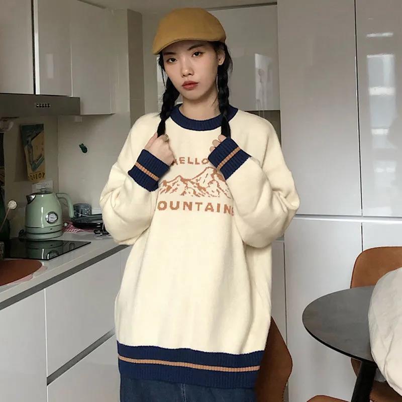 Mountain Letter Jacquard Women s Sweater Round Neck Knitted Long Sleeved Pullover Warm Winter Fashion Loose Woman Casual Top Onesize абрикосовый
Mountain Letter Jacquard Women s Sweater Round Neck Knitted Long Sleeved Pullover Warm Winter Fashion Loose Woman Casual Top Onesize абрикосовый