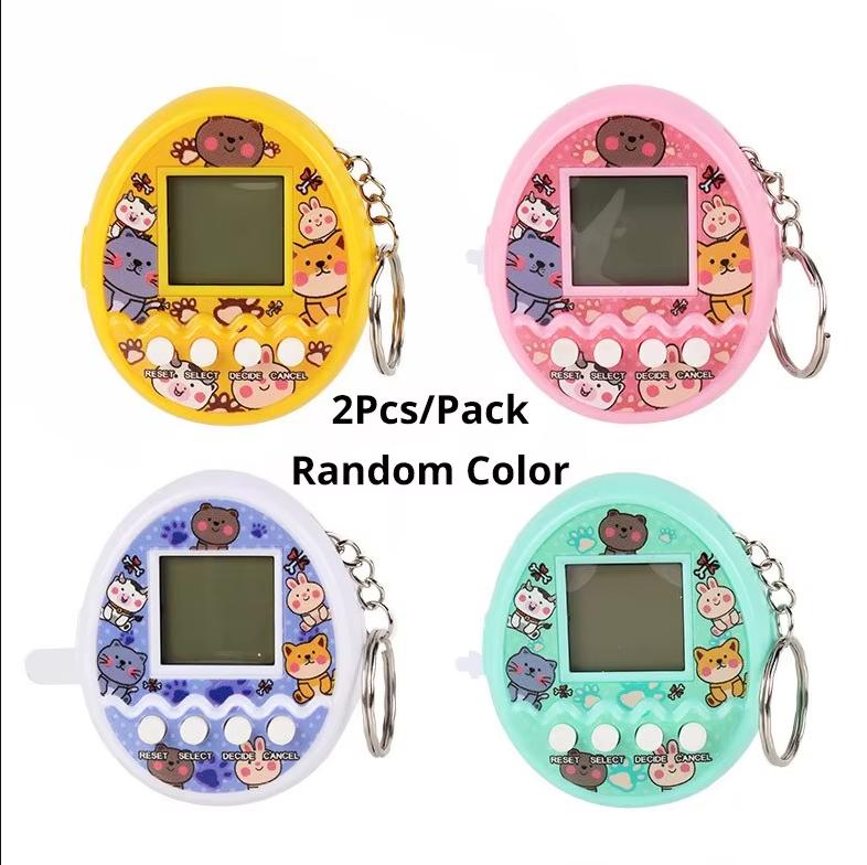 2Pcs Electronic Pet Machine Virtual Pet Raising Mini Handheld Game Console Довільний колір Брелок Іграшка
2Pcs Electronic Pet Machine Virtual Pet Raising Mini Handheld Game Console Довільний колір Брелок Іграшка