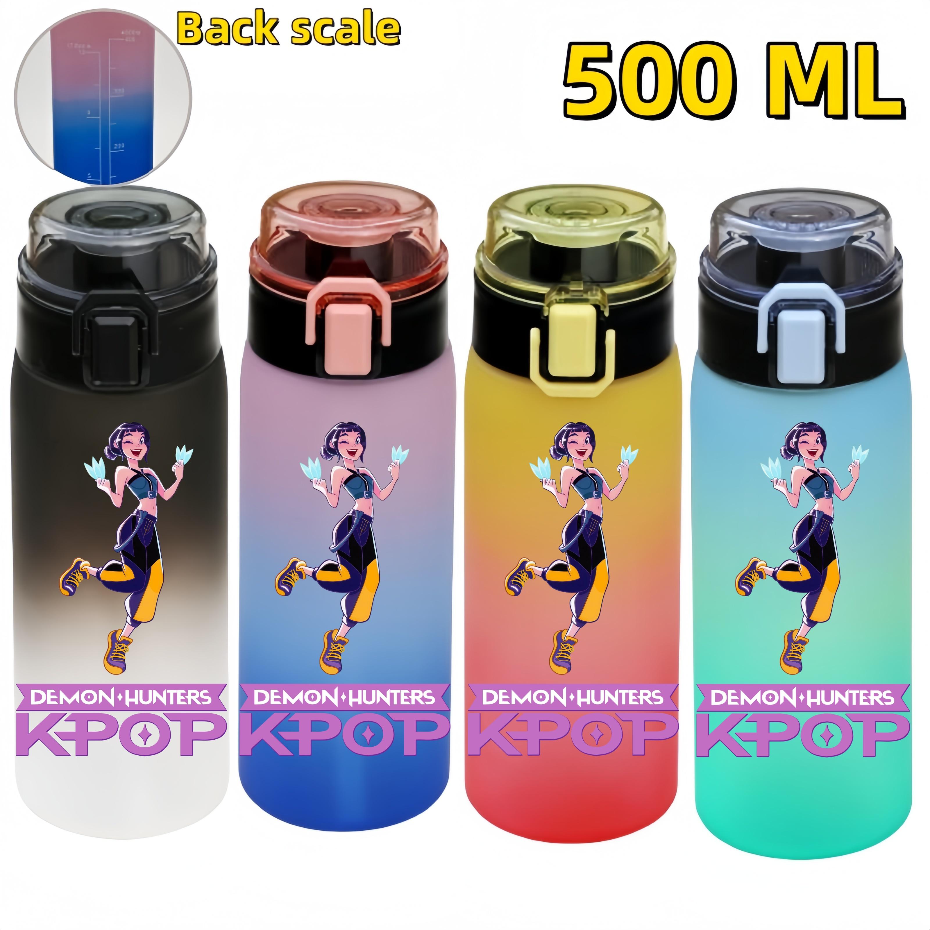 KPop Demon Hunters Sports Water Bottle Portable Leak Proof Plastic Cup Level Line Outdoor Fitness 500ML with for Kid Friendly Entertaining Fun Play Black-White-1PCS
KPop Demon Hunters Sports Water Bottle Portable Leak Proof Plastic Cup Level Line Outdoor Fitness 500ML with for Kid Friendly Entertaining Fun Play Black-White-1PCS