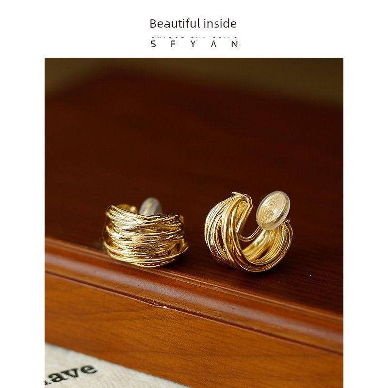 Personality Affordable Luxury Temperamental Cold Style Multi-Layer Line Half Ring Ear Clip Niche Style Fashion Ins Style Elegant Hoop Earrings Gold Line C Type-Ear Clip
Personality Affordable Luxury Temperamental Cold Style Multi-Layer Line Half Ring Ear Clip Niche Style Fashion Ins Style Elegant Hoop Earrings Gold Line C Type-Ear Clip