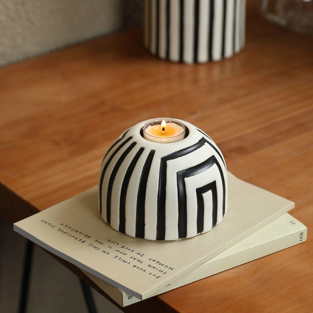 Creative Striped Candle Holder Retro Wax Melt Burner Crafts Candlestick Photography Props S
Creative Striped Candle Holder Retro Wax Melt Burner Crafts Candlestick Photography Props S