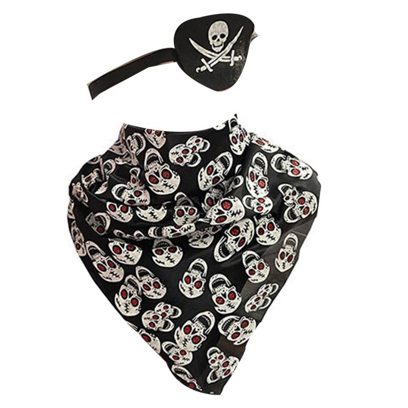 Halloween Pirate Costumes Women Men Pirate for Head Scarf Eye Mask Accessories Pirate Bandana Headband Skull Eye Patch 1
Halloween Pirate Costumes Women Men Pirate for Head Scarf Eye Mask Accessories Pirate Bandana Headband Skull Eye Patch 1