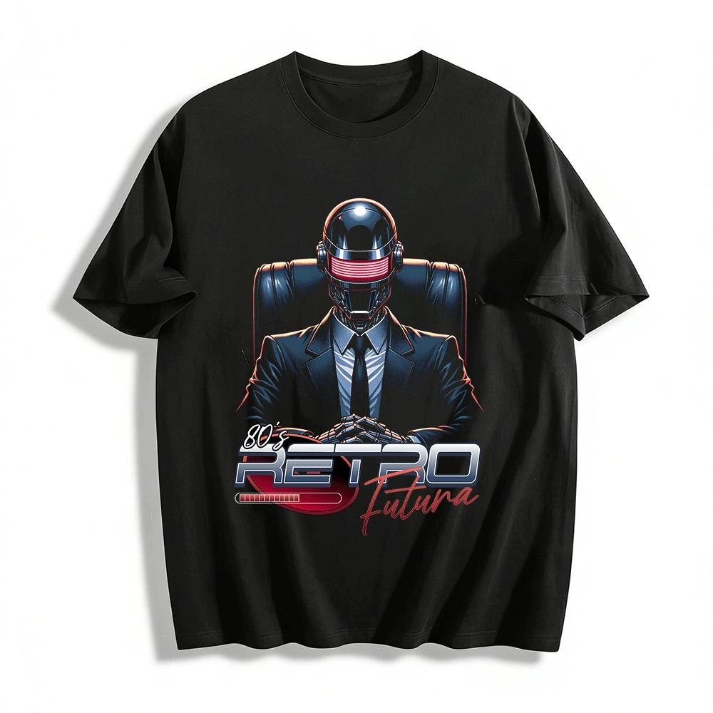 80s Retro Futura Robot Suit Print Trendy Casual Top Pure cotton T-shirt XXS
80s Retro Futura Robot Suit Print Trendy Casual Top Pure cotton T-shirt XXS